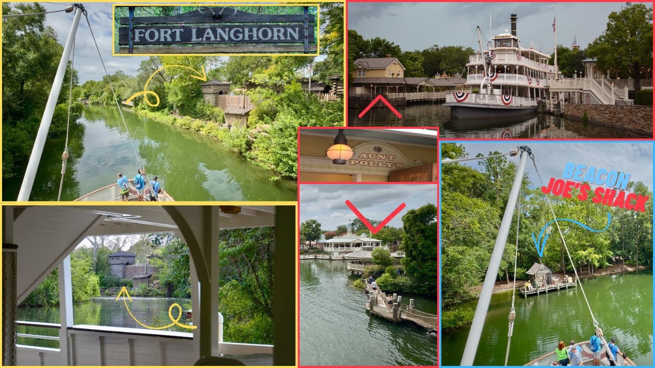 A Morning Farewell &ndash; The Liberty Belle Riverboat Passes Fort Langhorn, Beacon Joe&rsquo;s, Aunt Polly&rsquo;s