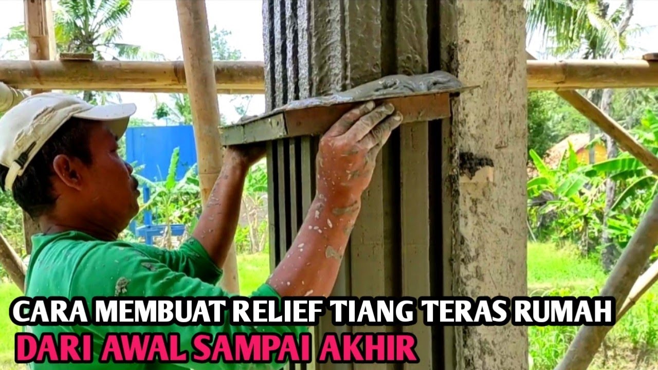 Cara Plester & Aci Dinding Dengan Motif Alur Menggunakan Mal Profilan | Tukang Bangunan Kreatif