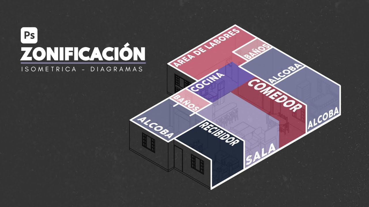 Diagrama de Zonificación Isométrica - Arquitectura