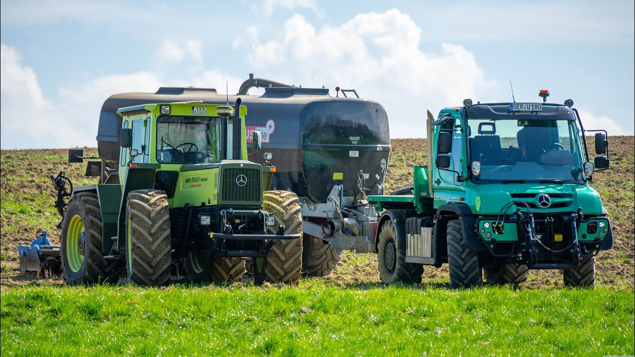 UNIMOG U430 MB-TRAC 1800 INTERCOOLER | Gülle fahren in Bayern | Henne Roadtrip Teil 3