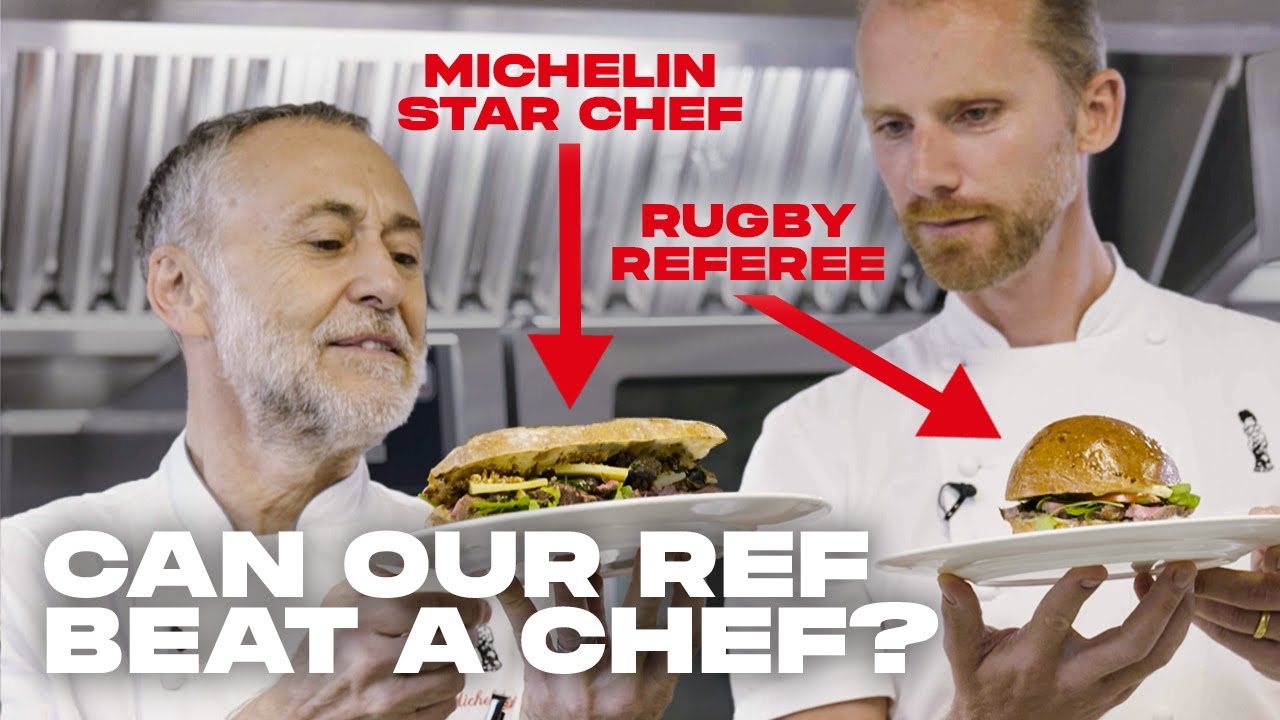 Wayne Barnes challenges Michel Roux Jr. to Rugby Cook-Off!