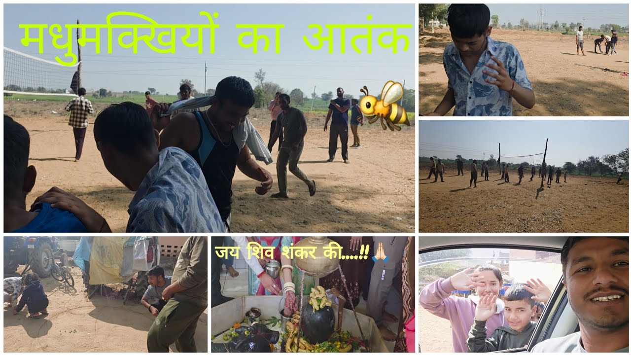 Mahashivratri Special Vlog|Mandir Se Volleyball Tak🏐 Aur Phir Madhumakkhiyon Ka Attack 🐝|#dailyvlog 