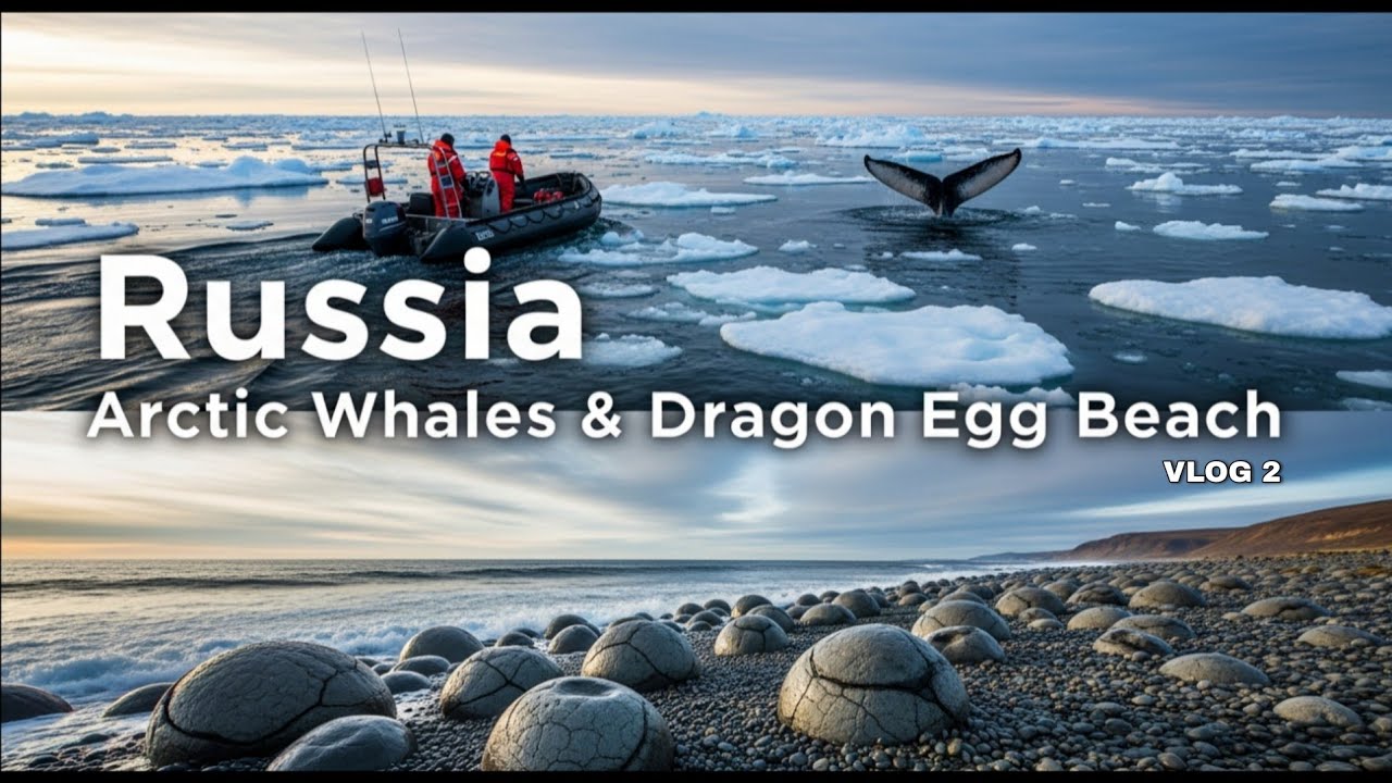 В поисках арктических китов в Териберке! 🐋Пляж «Яйцо дракона» и водопад Батарей | Приключения в Р...