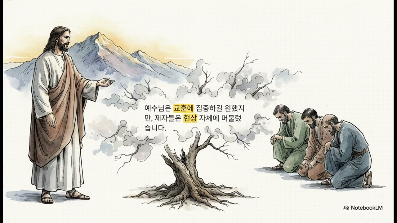 믿음을 의심으로 받지 않게 하소서(마21장12-22)