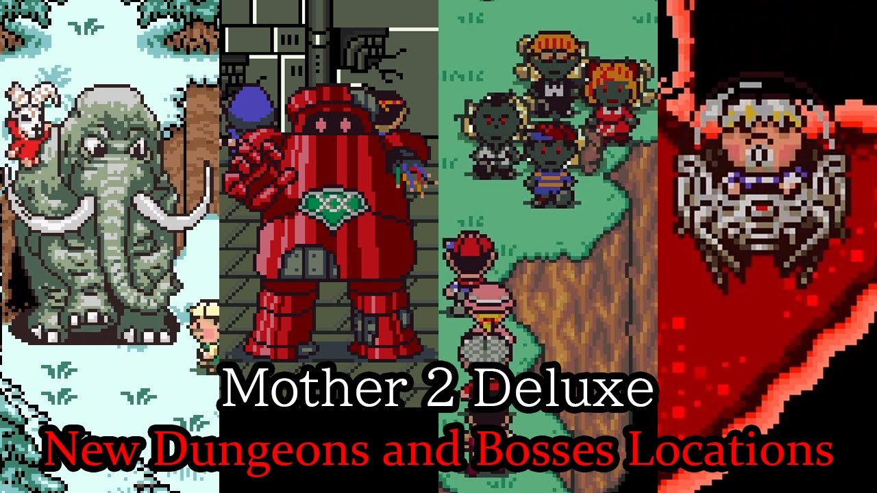 HOW TO FIND ALL NEW DUNGEONS AND BOSSES - Mother 2 Deluxe 3.0 Like a Boss! Achievement Guide