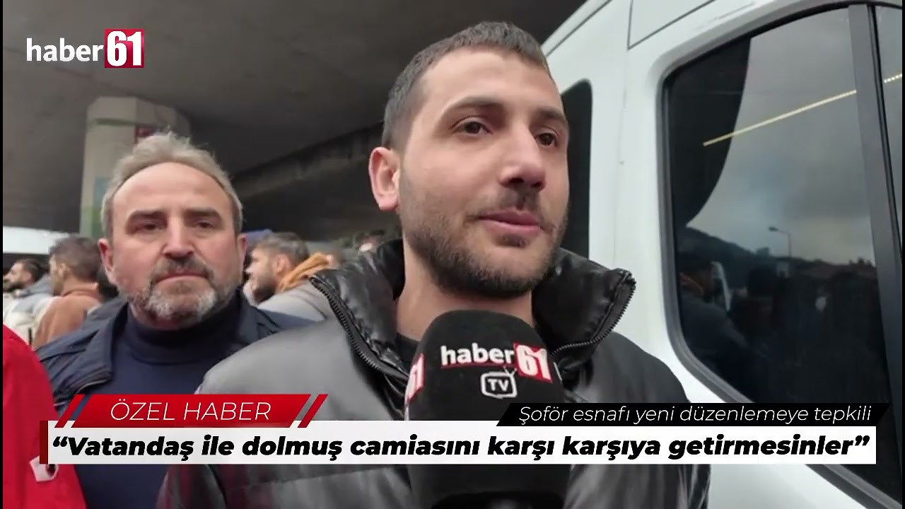 Trabzon'da dolmuş d&uuml;zenlemesine tepki: 