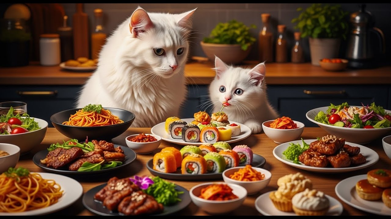 Funny Moments: Mom Cat vs Kitten in the Kitchen!