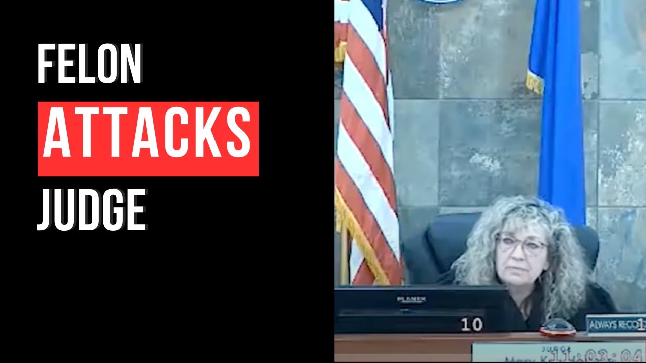 Felon ATTACKS Judge in Las Vegas NV Courtroom - Full Video