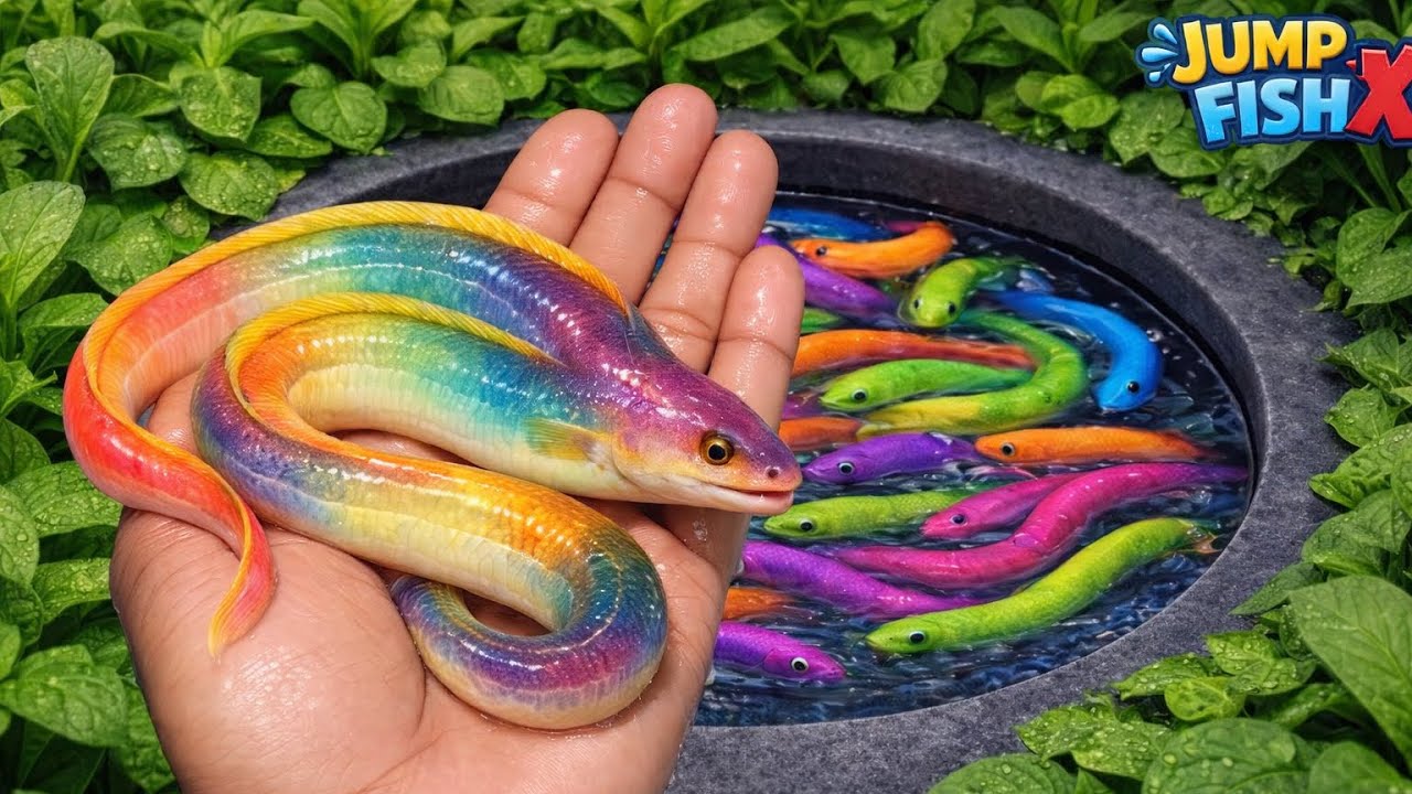 Video Menangkap Ikan Hias Warna-Warni Dalam Kolam, Ikan Mas Koki, Kura Kura, Ikan Koi, Ikan Komet