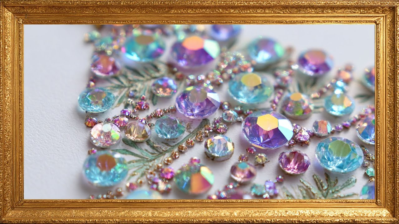 ✨ Enchanted Jewel Tree 🎄 Sparkling Christmas TV Art Ambience