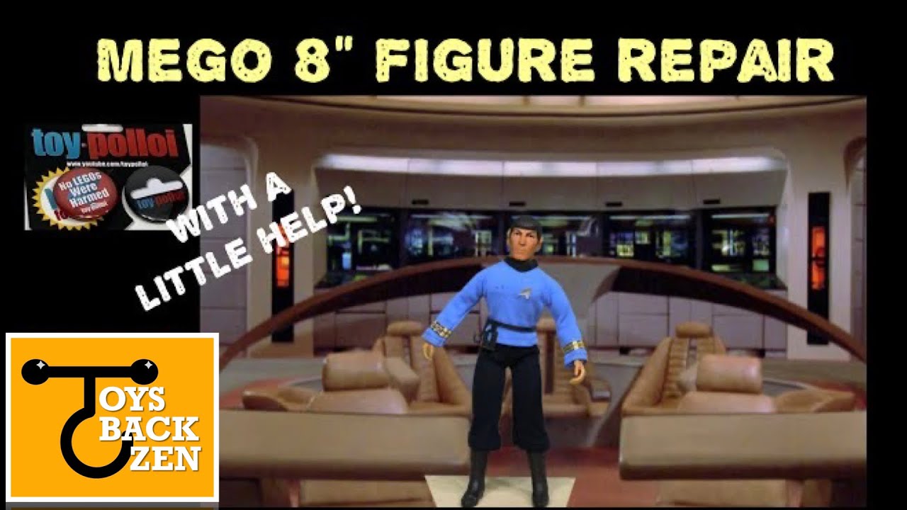 Mego Spock Knee Repair and some help and gifts from Toy Polloi!
