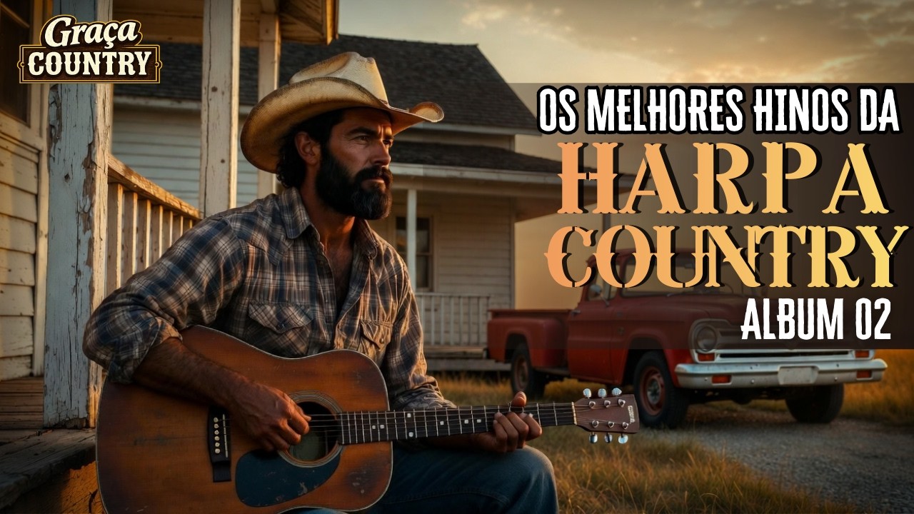 Hinos Mais Lindos da Harpa Cristã em Country Gospel - Album 02🎸✝️