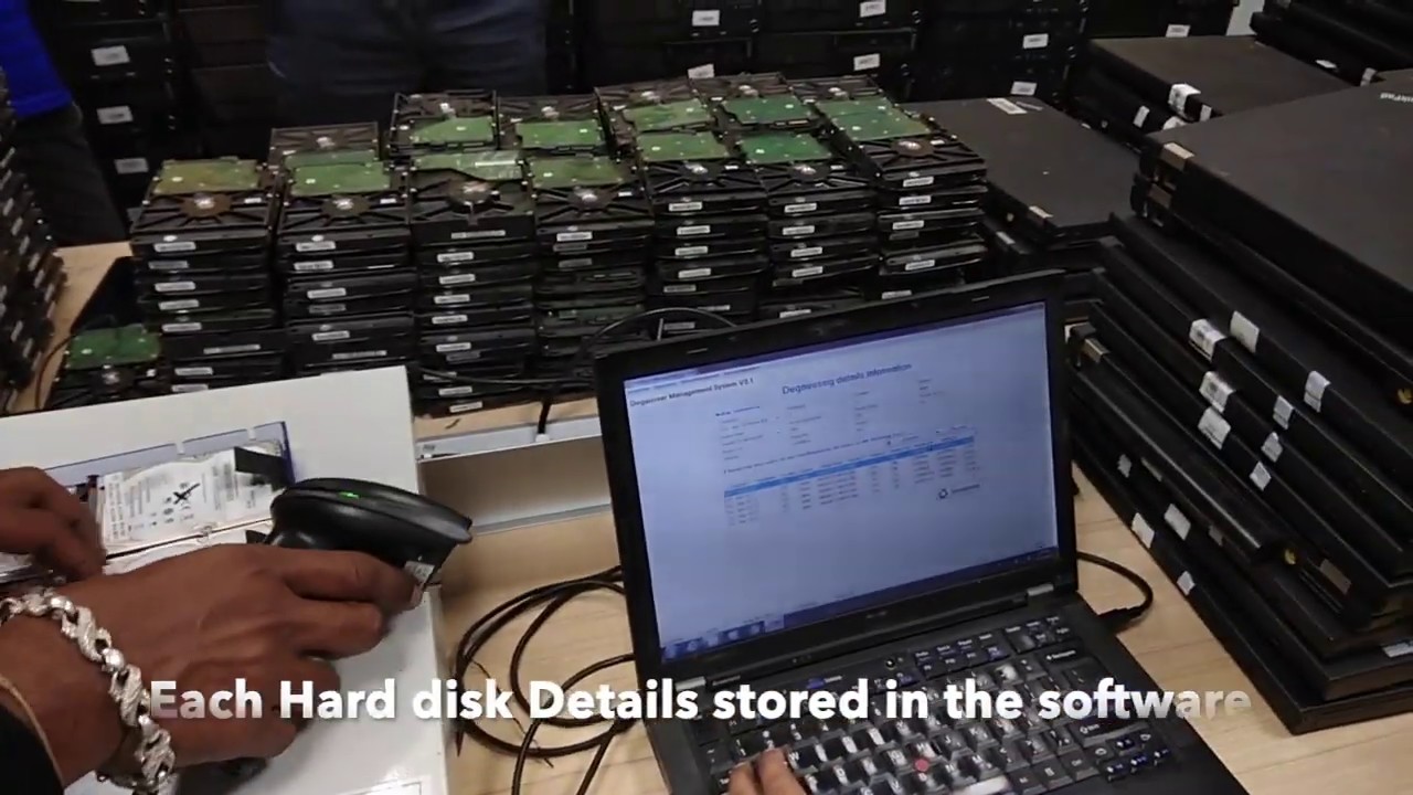 Hard Disk Data Degaussing Process | Degaussing Services [ Hard Drive Destroyer ]