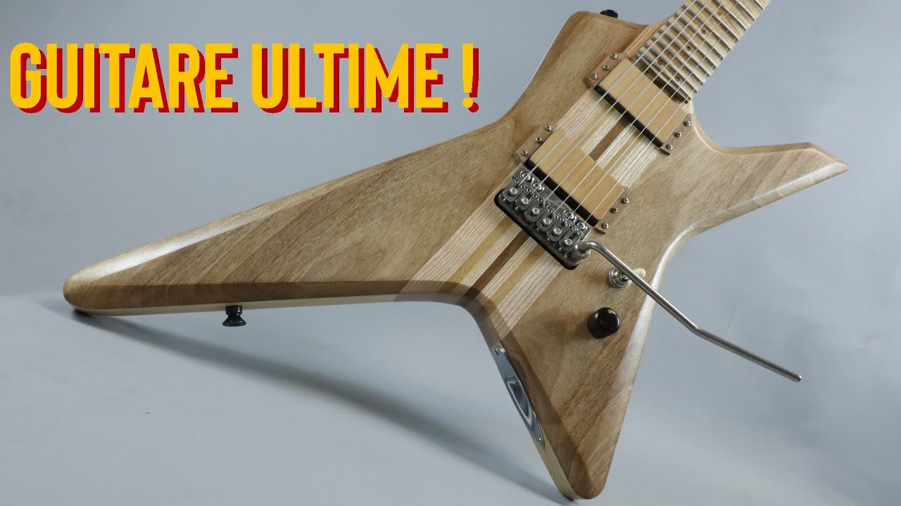 RandyRoads + Kelly + manche traversant + touche scalopée + vega trem. Fabrication guitare électrique