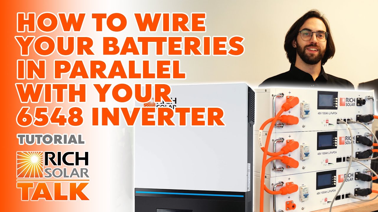 How to Wire Your Alpha 5 Batteries in Parallel With 6548 Inverter - Rich Solar Talk
