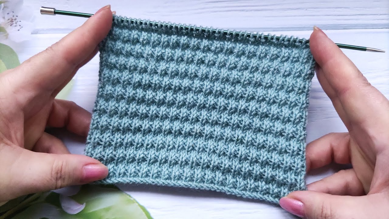 Easy Knit Stitch | Einfaches Strickmuster | Punto semplice a Maglia | Point simple à deux aiguilles