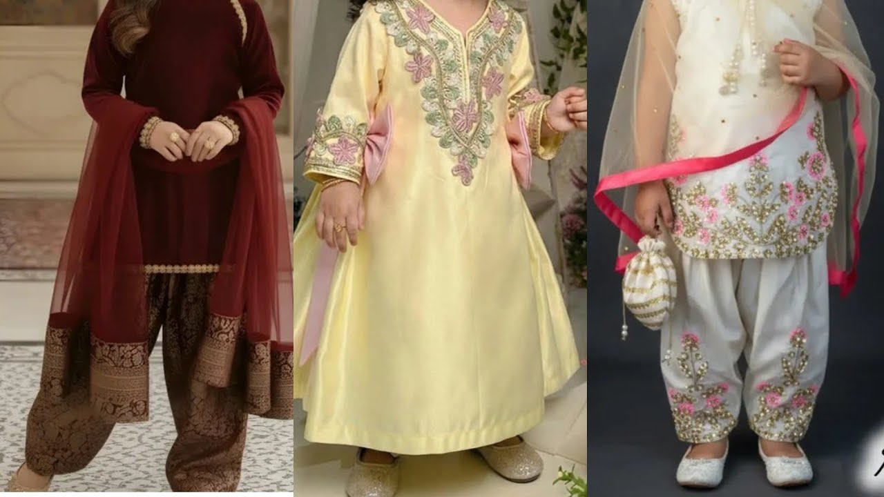 How to make beautiful and unique dresses for 4 to 6 years old girls for Eid||2026 Eid dresses#viral 