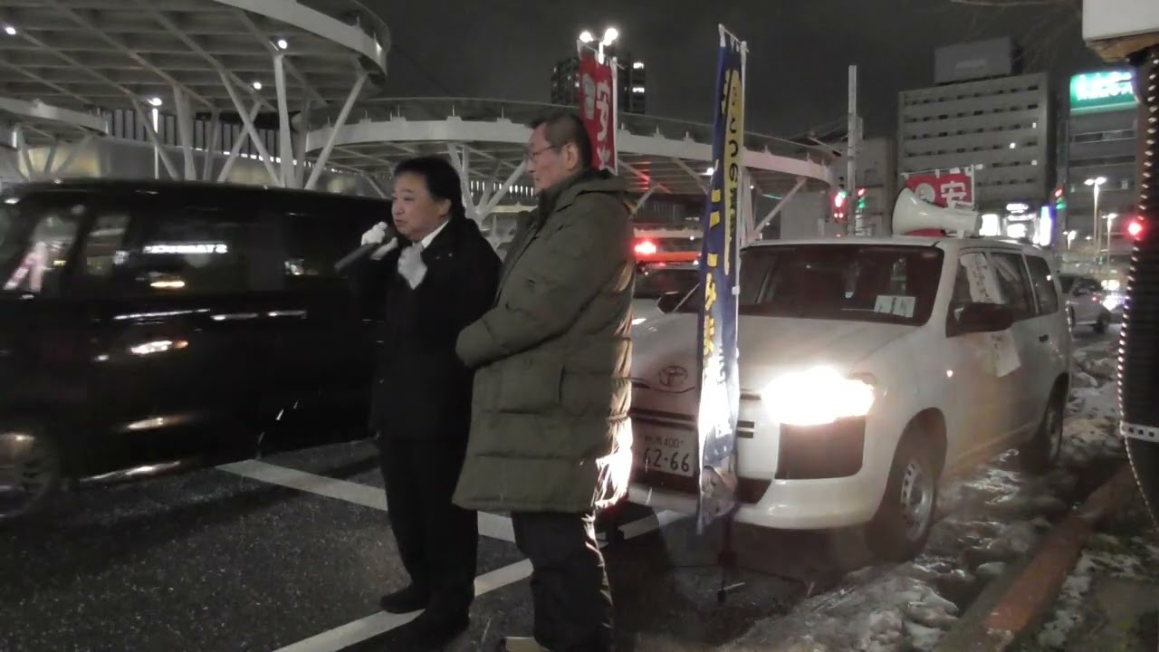 新潟駅（万代口）最終演説　安楽死制度を考える会