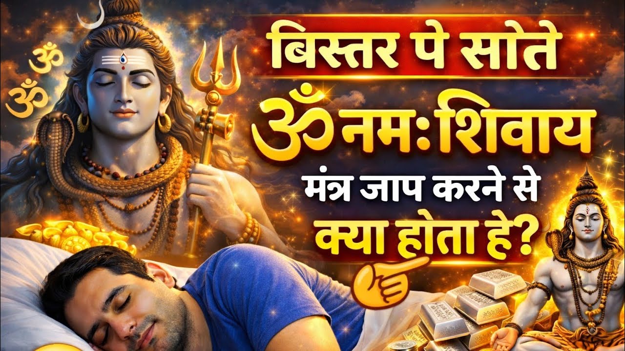 🛑बिस्तर पे सोते हुए ॐ नमः शिवाय जपने से क्या होता है? 😲 शिव कृपा का रहस्य