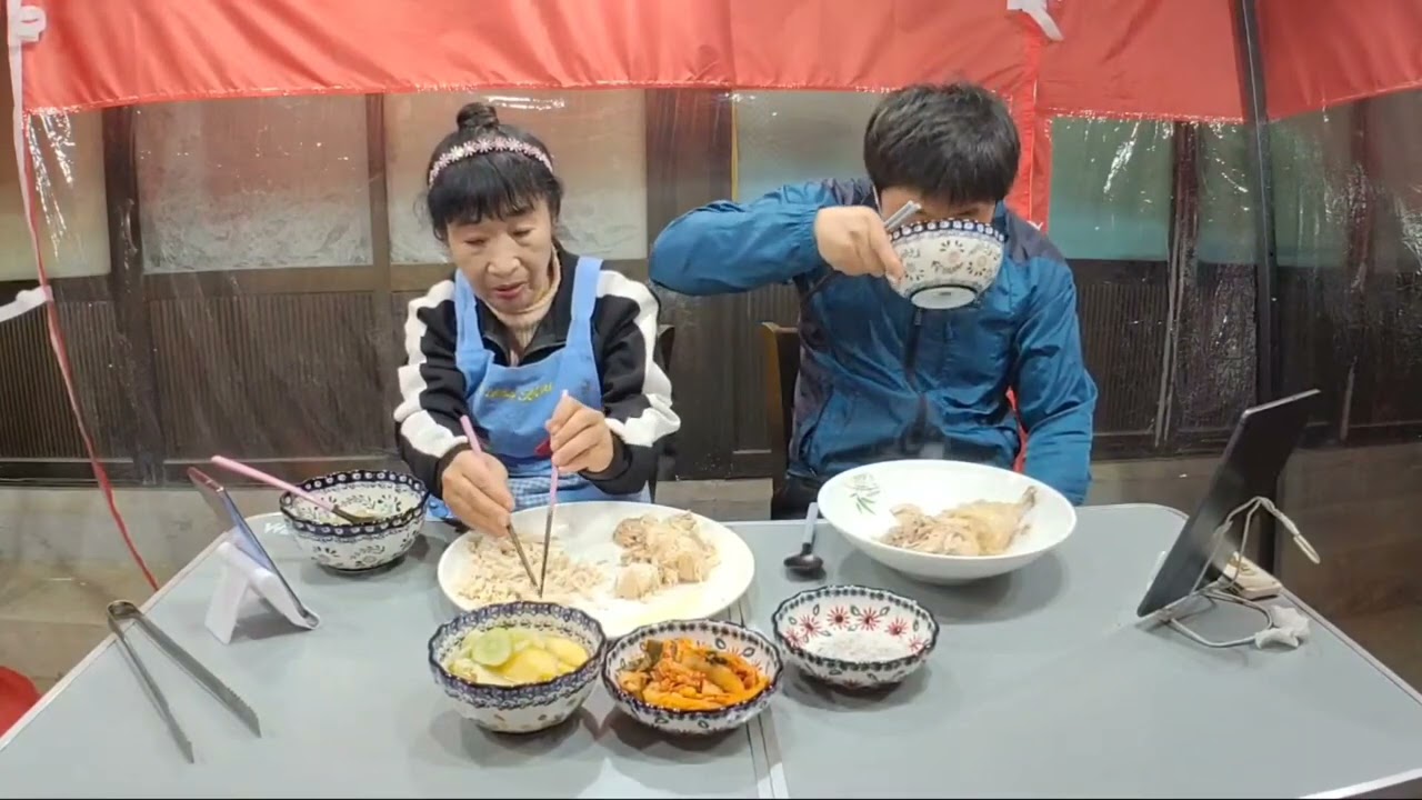 먹방mukbang 닭백숙,닭죽먹방 Chicken soup (eating show)