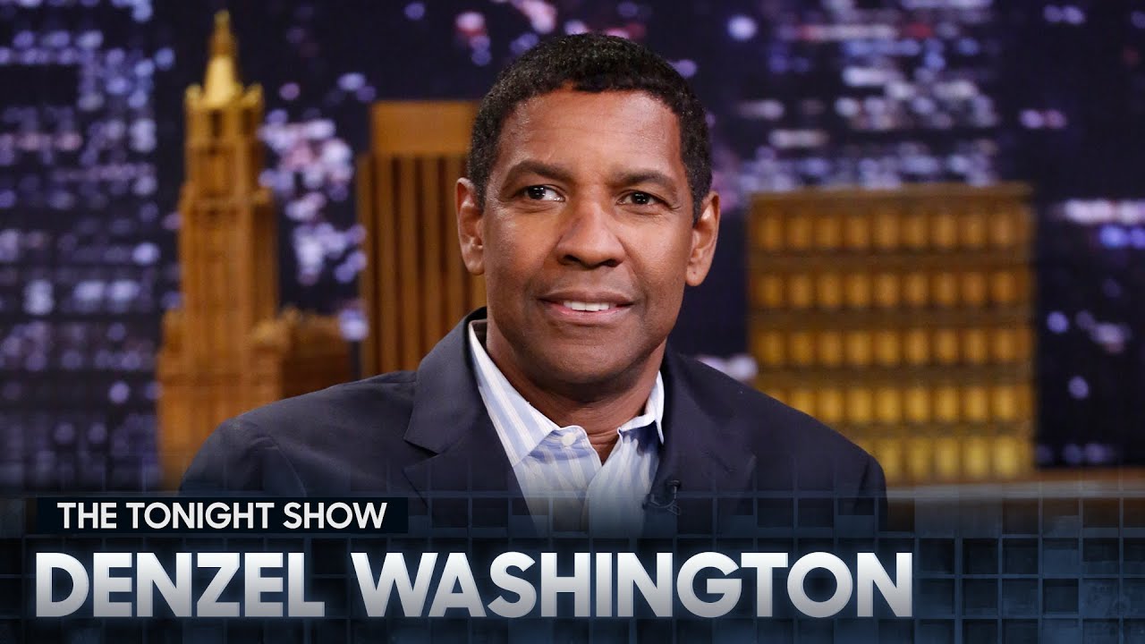 Denzel Washington Had to Improvise After Breaking a Door on Stage | Fallon Flashback