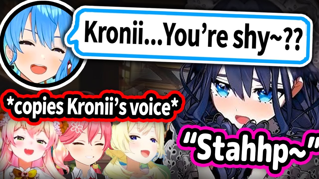 HoloJP Teasing Kronii For Being Shy and Kronii Interacting With Her Senpai Is Too Cute【Hololive】