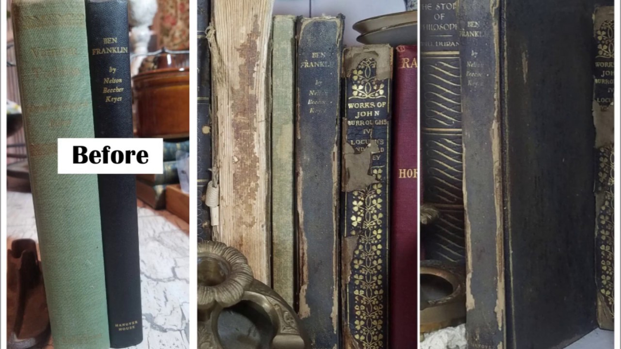 How to make books look old.