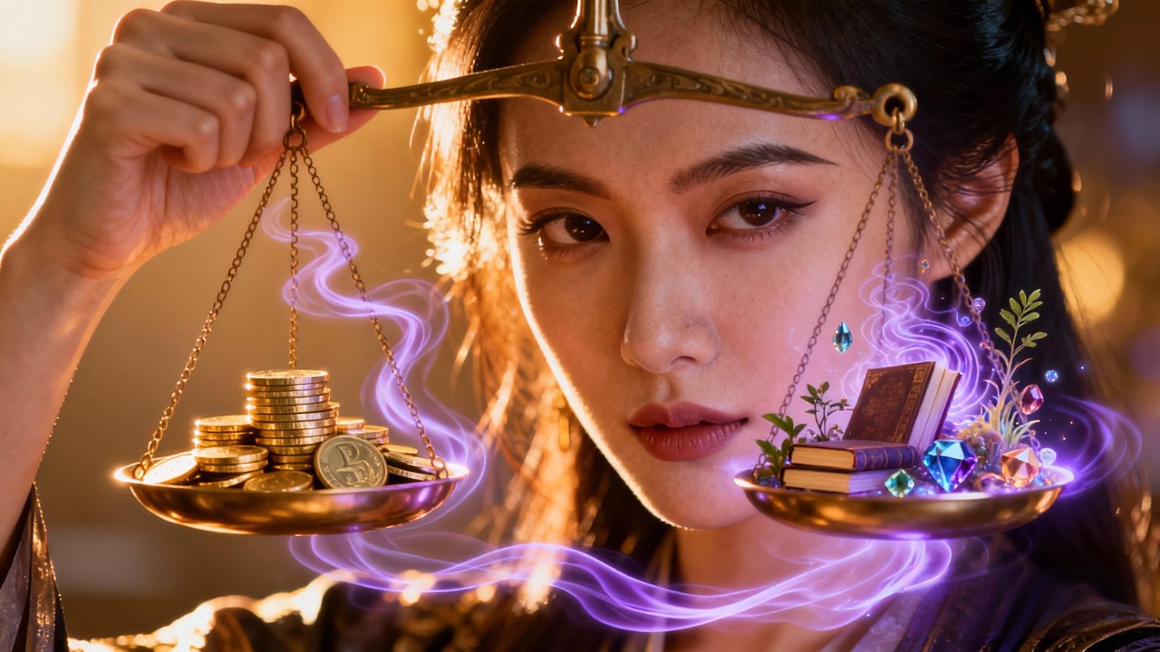She got a magical scale that lets her trade anything — beauty, luck… all at an equal price.