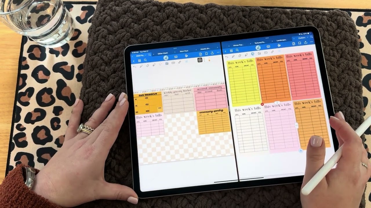 BUDGET Plan with me on my iPad