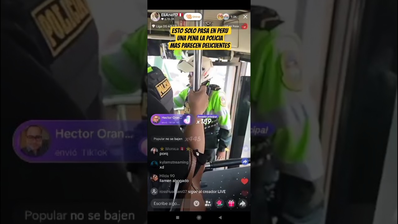Solo por no pagar 2 soles Mujer policia ,armo todi este escandalo,,la policia es una verguenza#peru