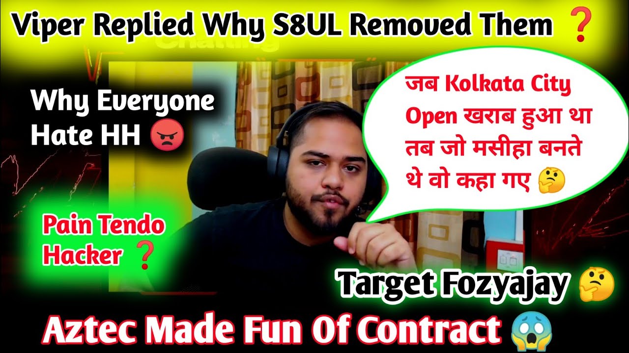 Why S8UL Removed HH ❓Reply Aztec Contract Matter 🤔 Serious Questions #totalgamingesports #s8ulelite