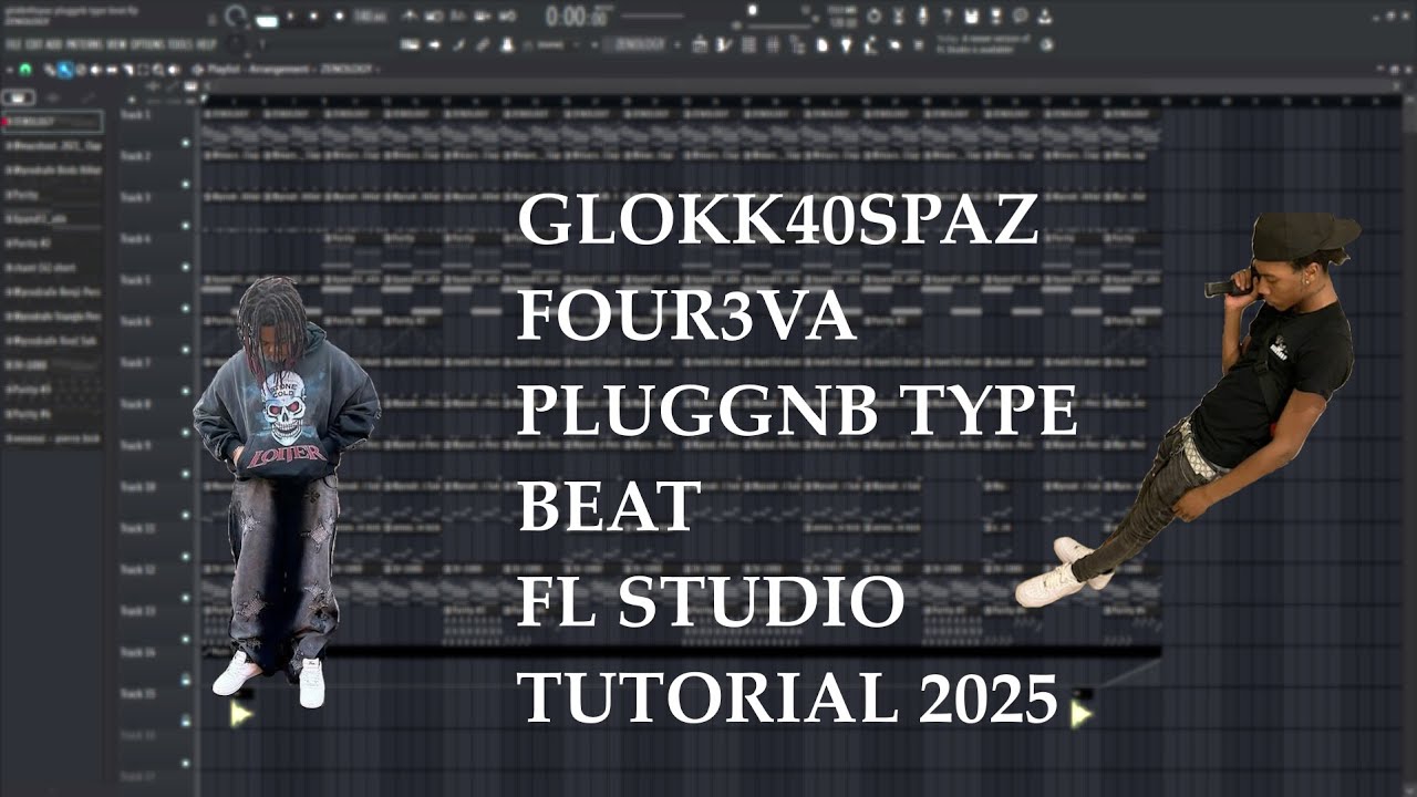 How To Make PLUGGNB BEATS Like Four3va For GLOKK40SPAZ | FL STUDIO TUTORIAL 2025