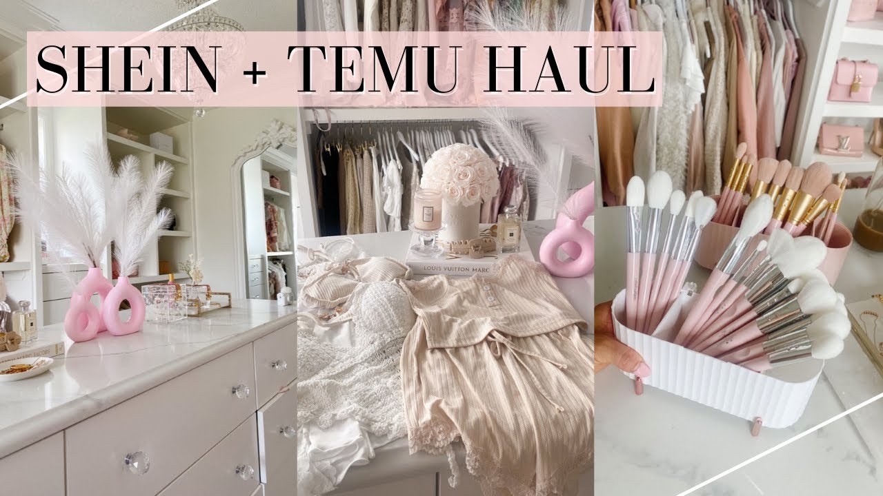 SHEIN AND TEMU HAUL + KITCHEN TOUR!💕VLOG 18