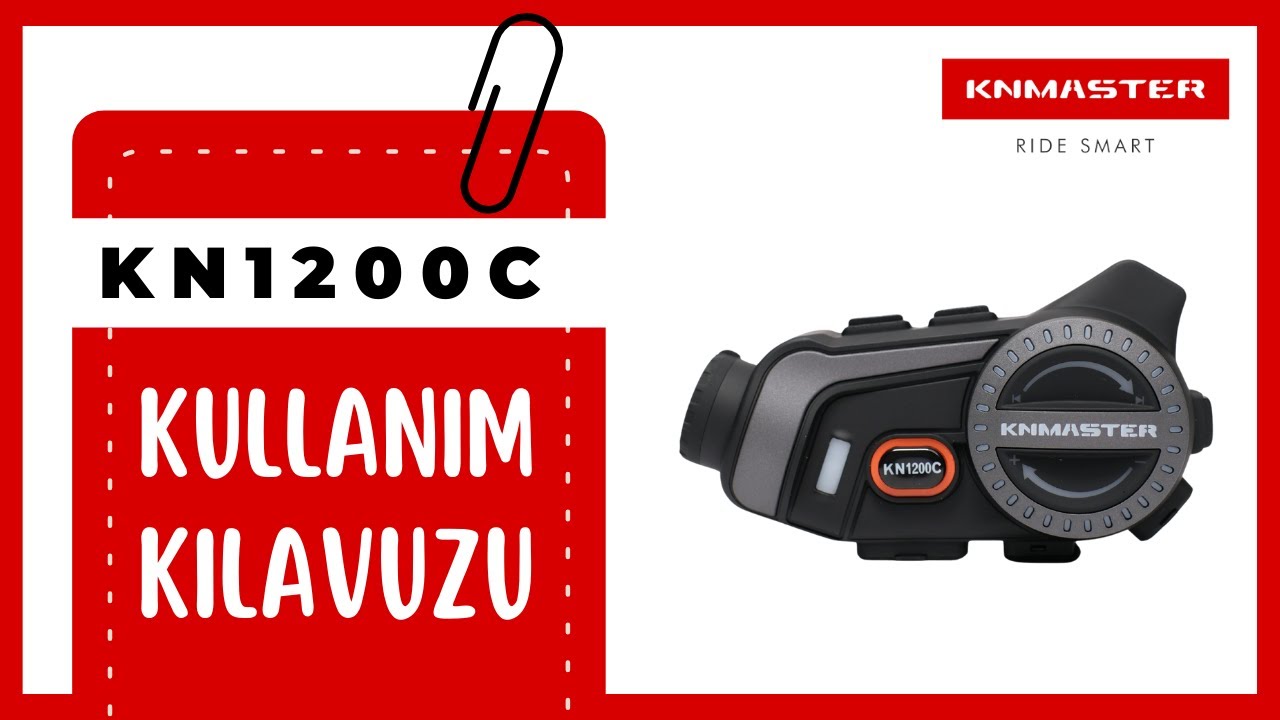 KNMASTER KN1200C Kameralı Bluetooth İnterkom Seti Kullanımı: Adım Adım Rehber