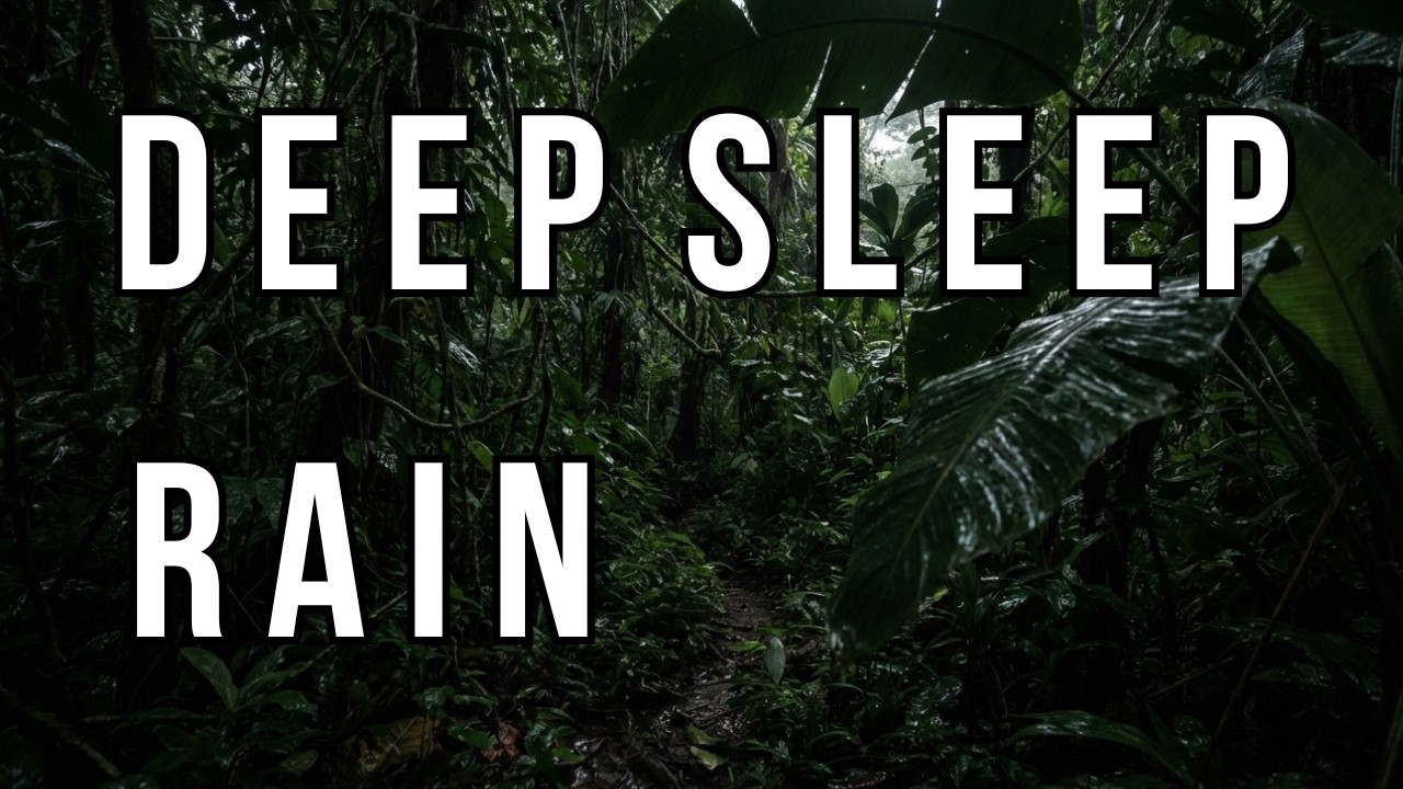 Deep Sleep Rain in Tropical Jungle 🌧️ Heavy Rain Sounds for Insomnia, Stress Relief & Relaxation