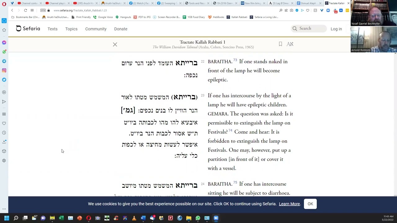 Meseches Kalla Rabbasi, part 7, end of first perek