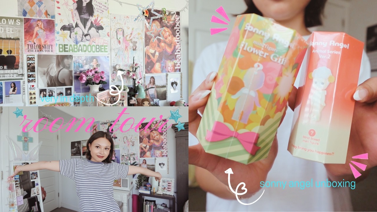 in depth room tour + sonny angel unboxing