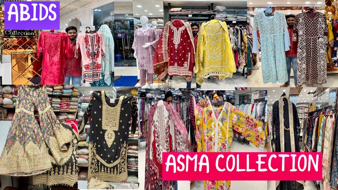 Hyderabad✨Famous😱Asma collection🌟In abids ready-made material pakistani suits✨₹1000/-#viralvideo 🔥🔥