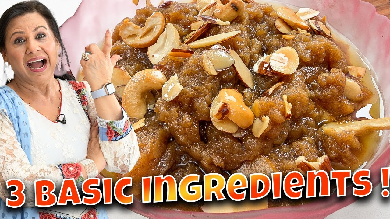 3 Simple Ghar ke Ingredients se Zabardat Sa Sardiyon ke Liye Best Halwa Recipe in Urdu Hindi - RKK