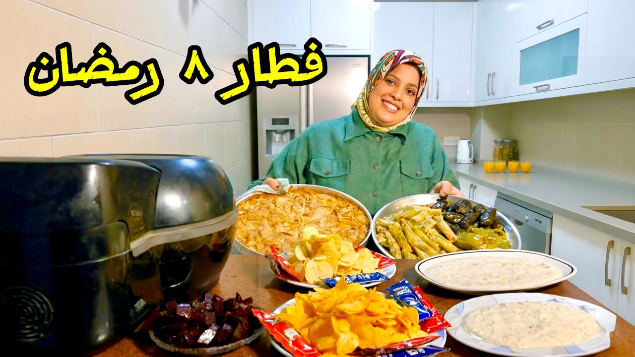 فطار ٨ رمضان 🌙 طريقه عمل الرقاق بلحمه المفرومه❤️