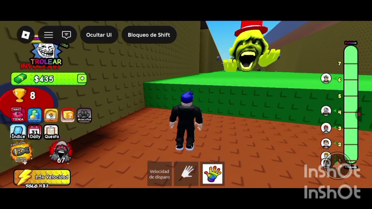 Juego a no te dejes ser aplastado por un 67 Kid en Roblox 