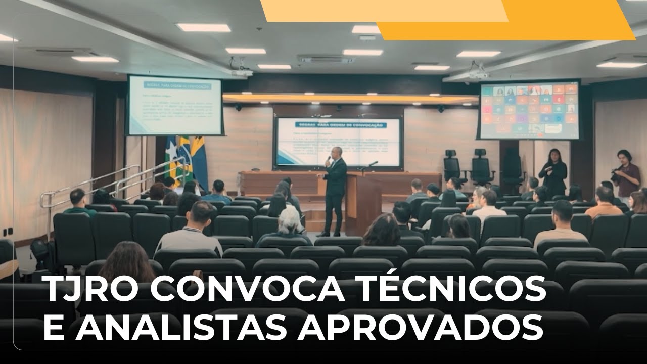 📺 JJ &ndash; TJRO amplia a diversidade com a convoca&ccedil;&atilde;o de aprovados para cargos de t&eacute;cnicos e analistas