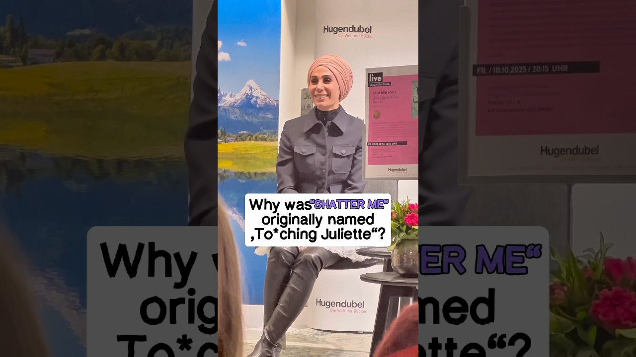 Why Shatter Me Was Almost Called Touching Juliette | Tahereh Mafi #booktok #shatterme #taherehmafi