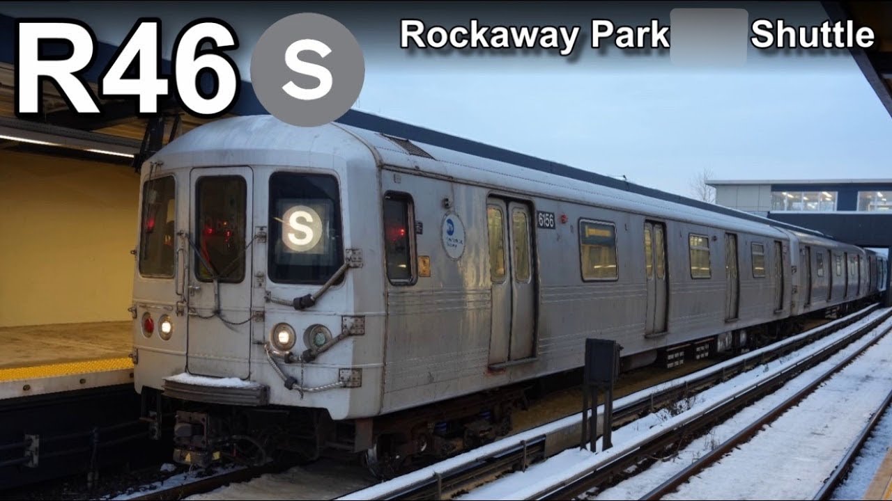 NYC MTA R46 Rockaway Park Shuttle Subway Train Action
