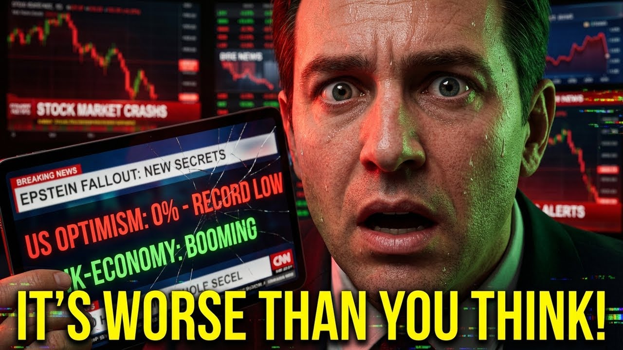 America's Optimism Collapse, K-Economy Crisis, Epstein Files Explode