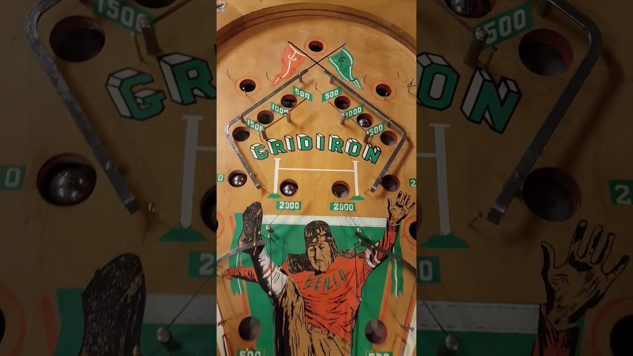 1935 Genco GRIDIRON prewar pinball machine