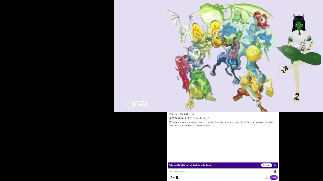 Quest 64 broke, and I lost my save data. Let's do some Aeternum Quest for now.