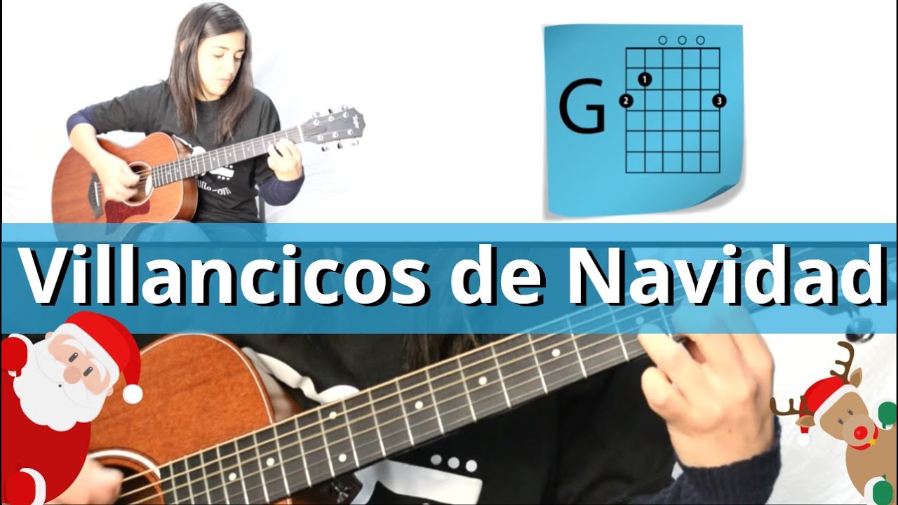 Tocar Villancicos de Navidad en Guitarra - como tocar villancicos de navidad fácil