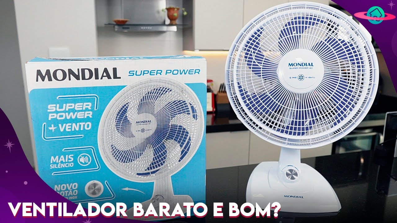 VENTILADOR MONDIAL VSP-40 SUPER POWER COM 6 PÁS É BOM? REALMENTE O VENDO É FORTE E SILENCIOSO?