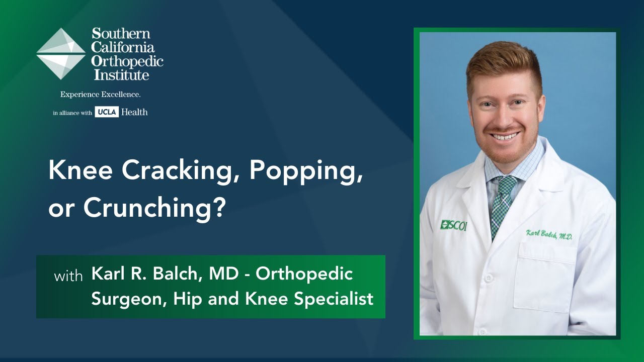 Knee Cracking, Popping, or Crunching? It&rsquo;s Most Likely Crepitus
